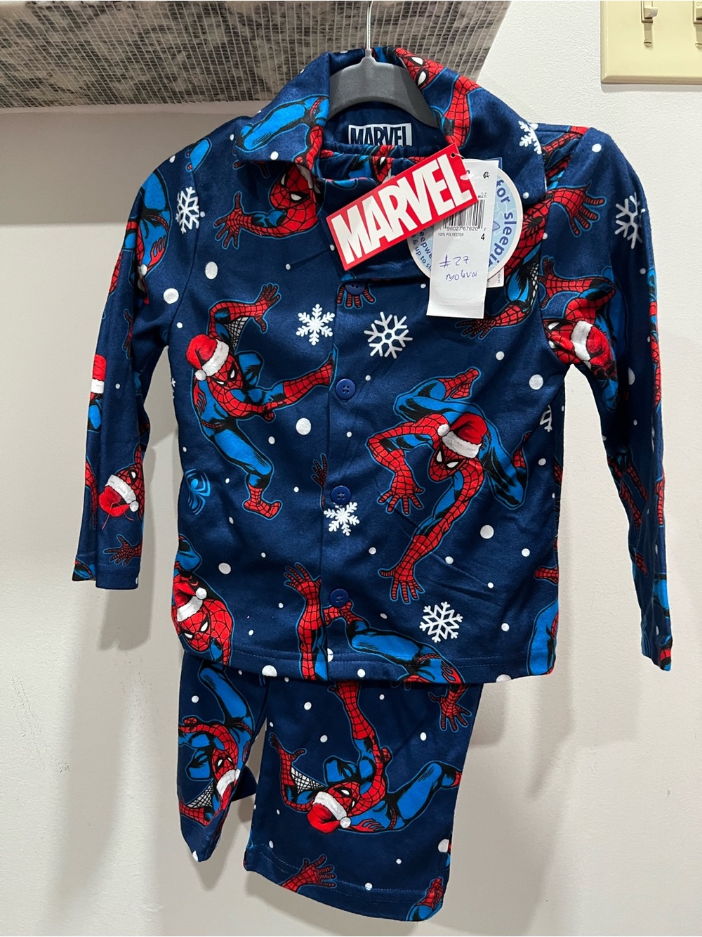 Marvel Red & Blue Spider-Man Holiday Pajama Set